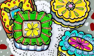 7一9岁儿童画中秋节